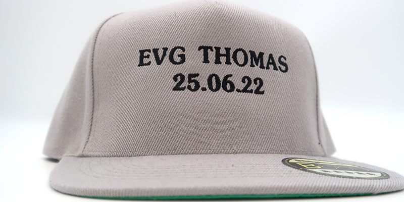 Broderie casquette