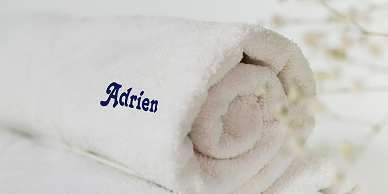 Drap de bain personnalisé prénom